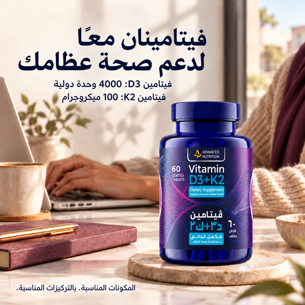 Vitamin D3 + K2 (4,000 IU + 100 mcg)